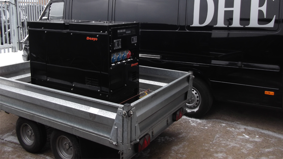 Bedfordshire Stage Hire 12.5KVA Super Silent Road Towable Diesel Generator