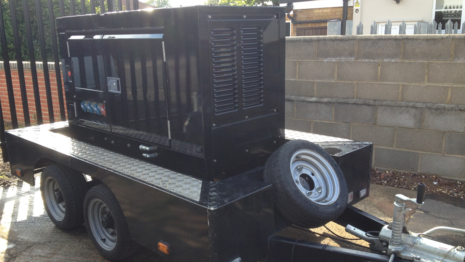 Bedfordshire Stage Hire 20KVA Ultra Silent Road Towable Diesel Generator