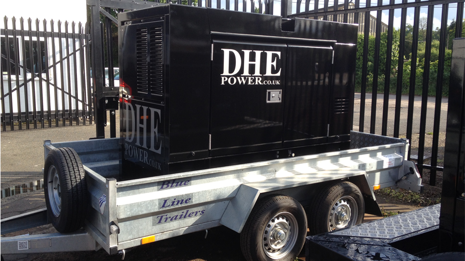 Bedfordshire Stage Hire 60KVA Ultra Silent Road Towable Diesel Generator